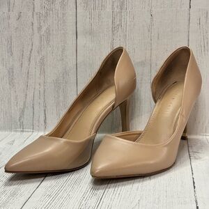 Kelly & Katie Nude Pointed Toe Heels, Size 8